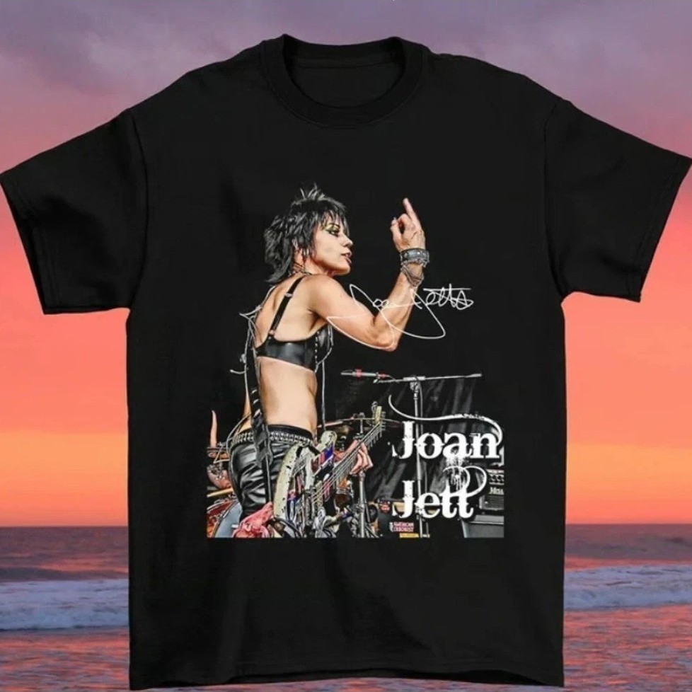 Joan Jett Gift Family เสื้อยืด Unisex ของขวัญสําหรับเพื่อนใหม่ขายร้อนคริสต์มาสของขวัญตลกแฟชั่นสไตล์ย