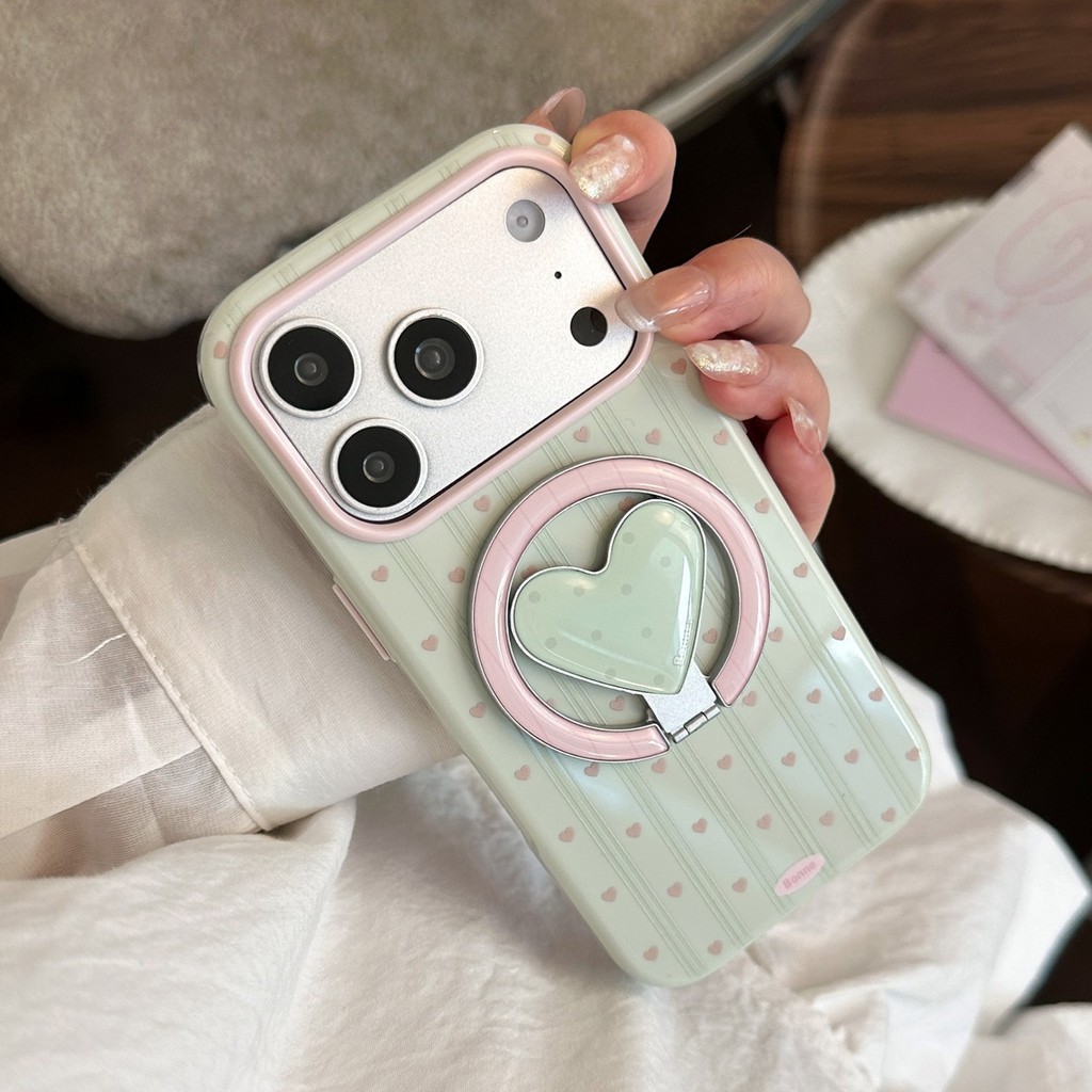 [Sheren] เคสโทรศัพท์ลายสีเขียวสดเหมาะสําหรับ i17 16 15 14 13 12 11 pro max  เคสไอโฟน