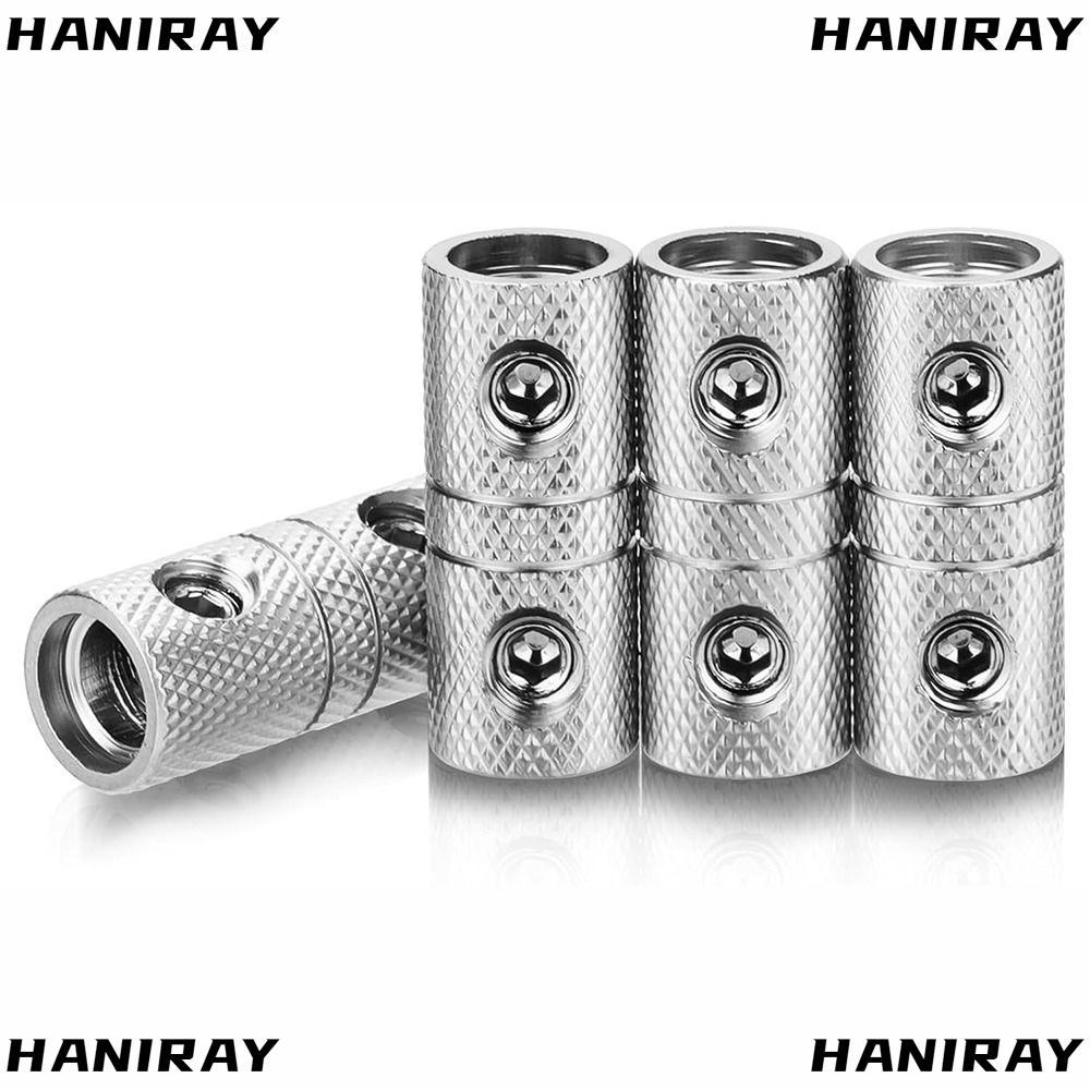 HANIRAY ขั้วต่อเครื่องเสียงรถยนต์, 0GA 4GA 8GA Silver Car Speaker Wire Terminal, ทองเหลืองเสียง Amp 