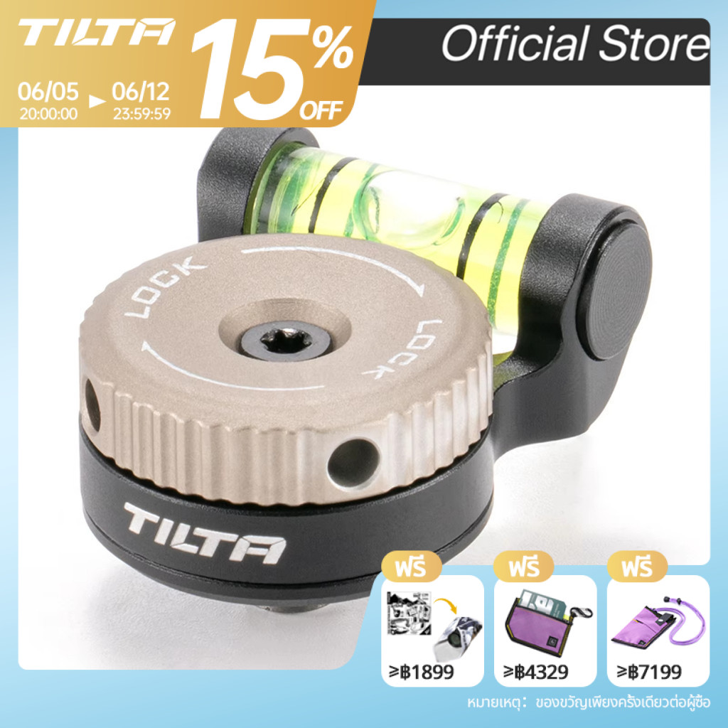 TILTA TA-RBL-B ระดับฟองหมุนได้สีดํา Universal Mini แบบพกพาสอบเทียบยิง