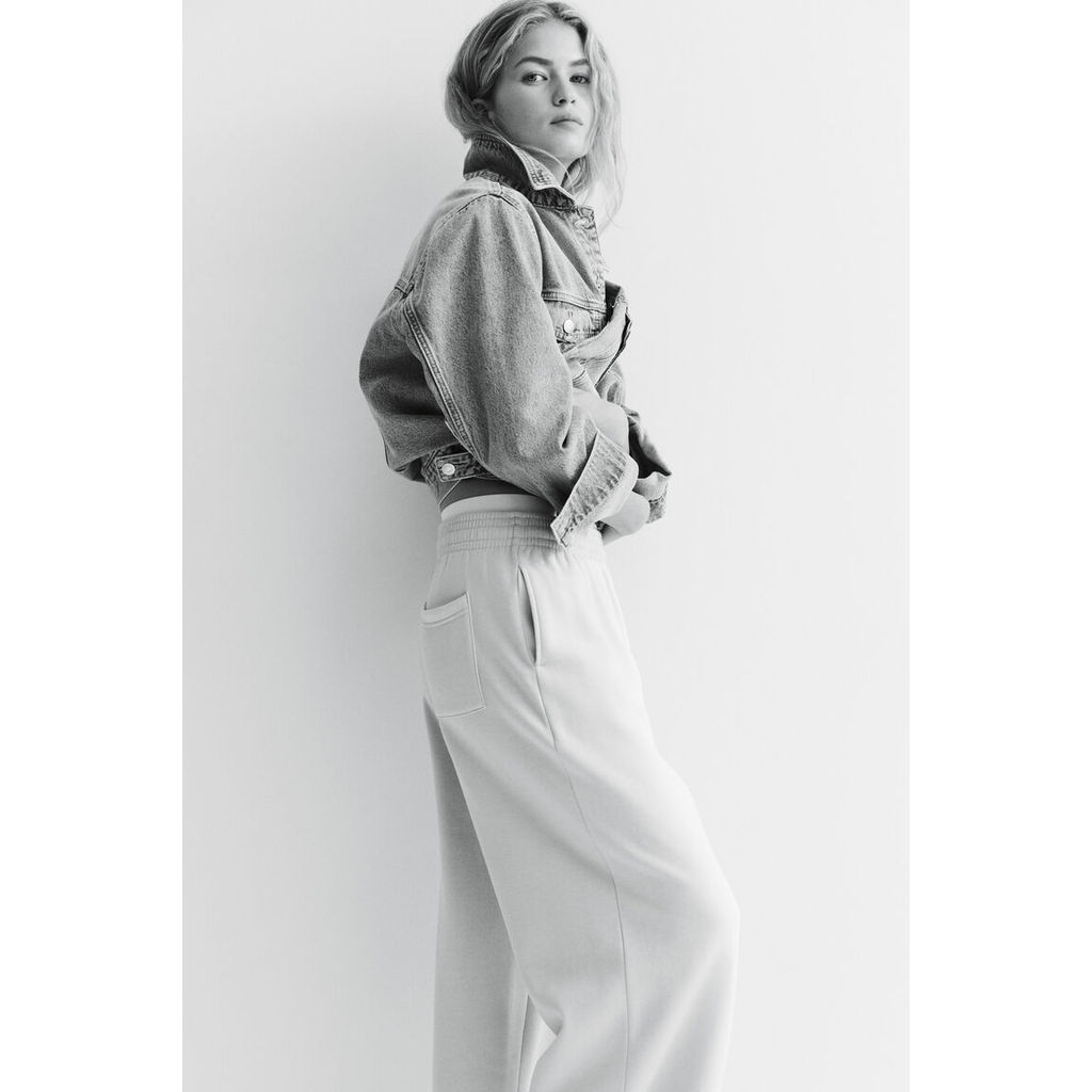 H&M(เอชแอนด์เอ็ม) กางเกงจ็อกเกอร์แบบกว้าง Women Wide joggers 1234729_13