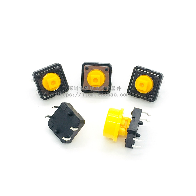 B3F-4055 สวิตช์ปุ่มกด 12 * 12 * 7.3 มม. Micro-Touch Square In-Line 4 Pins (10 ชิ้น)