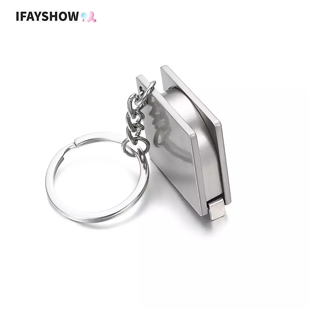 IFAYSHOW ไม้บรรทัดแบบยืดหดได้วัด DIY เครื่องมือวัดสแตนเลส