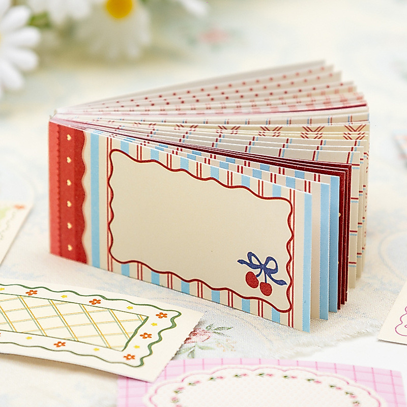 ไดลี่|30 ชิ้น/แพ็ค Healing Forest Series Pastoral Notes คอลเลกชันนักเรียนบันทึกย่อยสําเนาคู่มือ Collage ตกแต่งสติกเกอร์หนังสือคู่มือฉากฐาน DIY Blank หมายเหตุวัสดุ