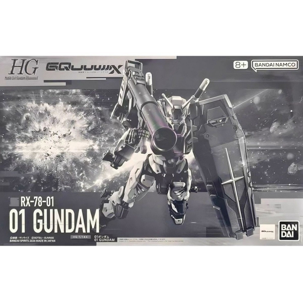 BANDAI HG 1/144 RX-78-01 01 Gundam Mobile Suit Gundam GQuuuuX Gunpla Plastic Model Kit