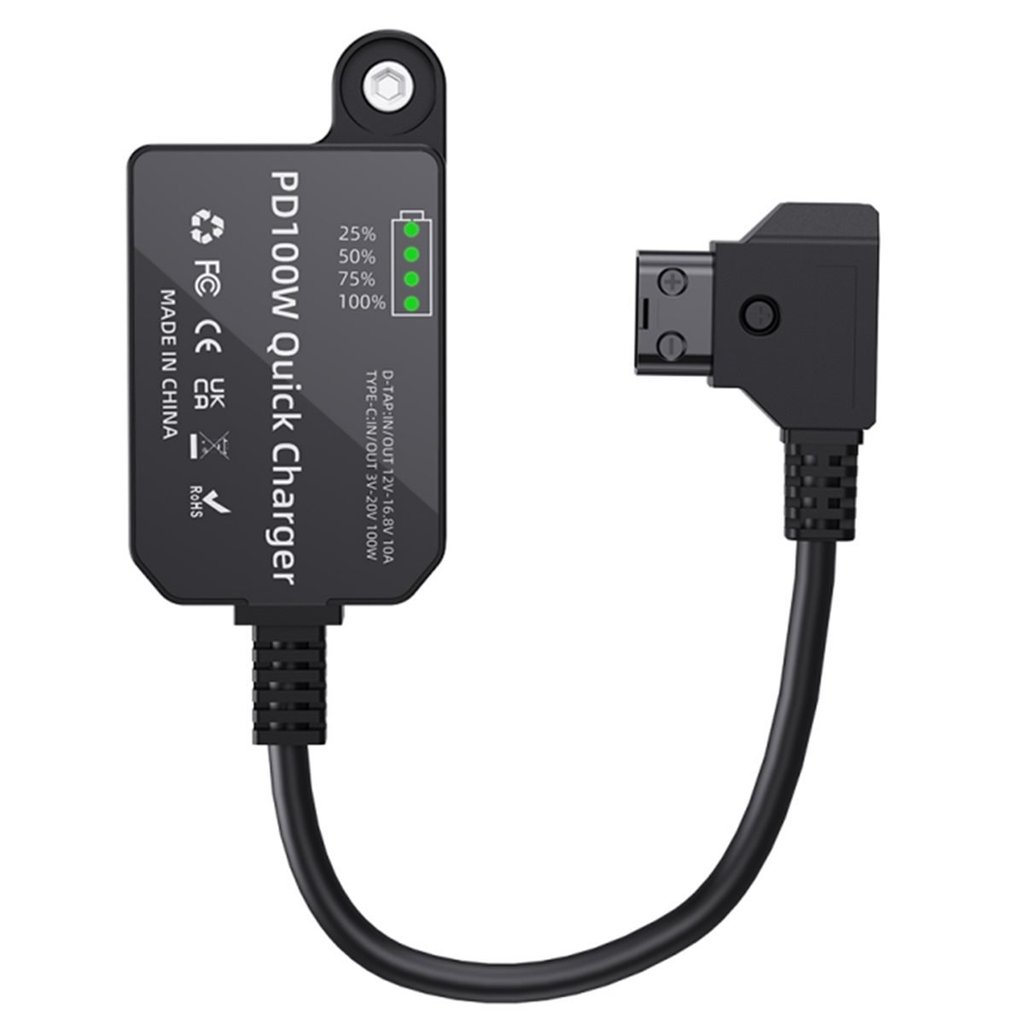 ใหม่ Dummy แบตเตอรี่ D-TAP V-Port to PD 100W การชาร์จแบบสองทิศทางและโมดูลชาร์จ USB Power Adapter สําหรับกล้อง