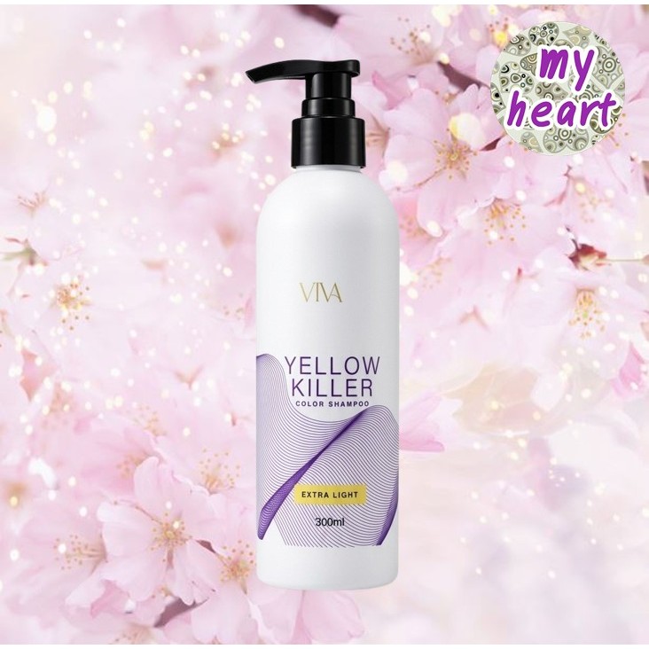 VIVA Yellow Killer Color Shampoo Extra Light 300 ml แชมพูเพิ่มประกายสีผมให้สีผมสดขึ้นดูมีชีวิตชีวา ปราศจากซัลเฟต