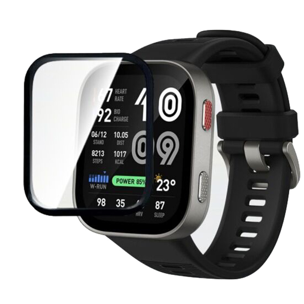 Amazfit Bip Max 3D Soft Watch ฟิล์มป้องกันสําหรับ Amazfit Bip Max ป้องกันหน้าจอฟิล์มสมาร์ทวอทช์ (ไม่ใช่กระจก)