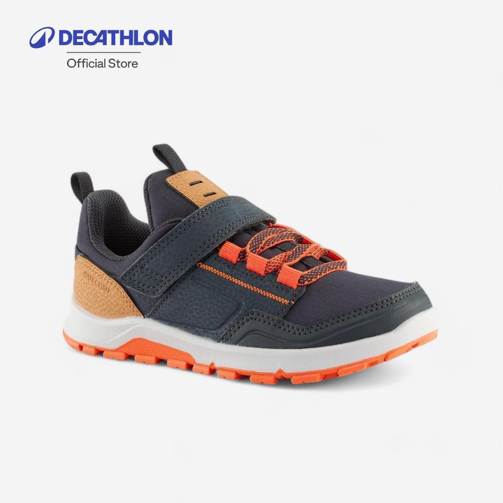 Decathlon Kids’ Hiking Boots With Velcro รองเท้าเดินป่าหุ้มข้อสำหรับเด็ก รุ่น Nh500 ขนาด 10 -2 Uk - Blue/Orange