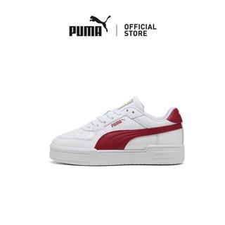 PUMA Unisex CA Pro Classic II Sneakers (White & Dark Crimson)
