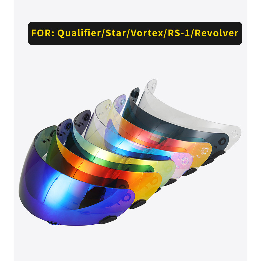 BELL Qualifier/Star/Vortex/Revolver หมวกกันน็อคมอเตอร์ไซค์ visor เลนส์นิรภัย อะไหล่ทดแทนเดิม