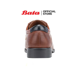 Bata บาจา รองเท้าคัทชู ทางการ พิธีการ แบบสวม สำหรับผู้ชาย รุ่น BARNES สีน้ำตาล 8313181