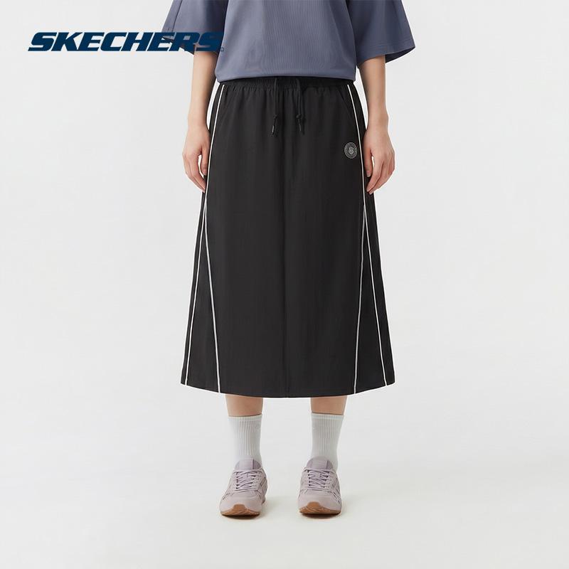 Skechers กระโปรง Midi ผ้าทอผู้หญิงลําลองสบาย - L225W092