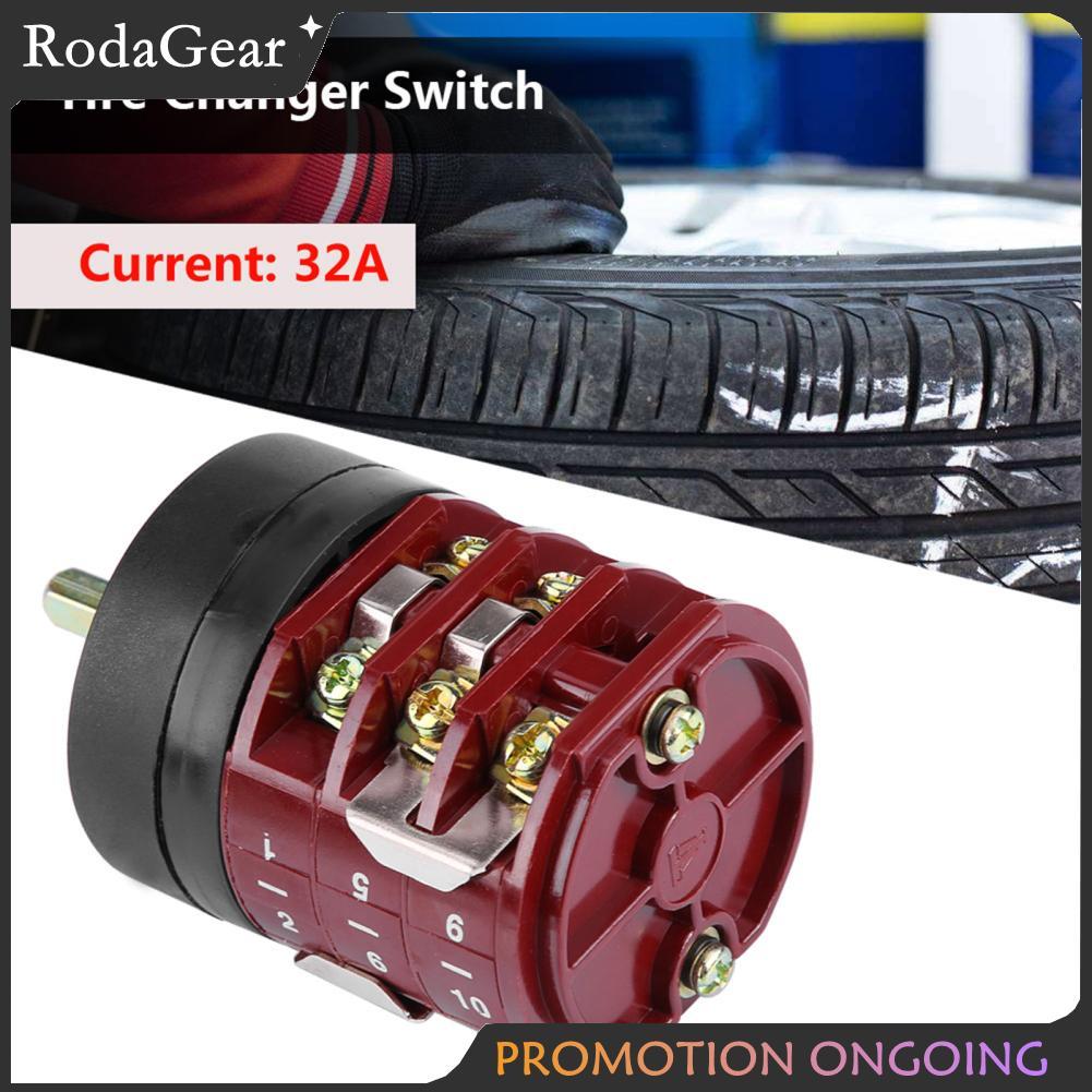 RodaGear KIMISS ย้อนกลับสวิทช์ ABS 220 V/380 V 32A เครื่องเปลี่ยนยางมอเตอร์เท้าคู่มือการใช้งานสีแดง