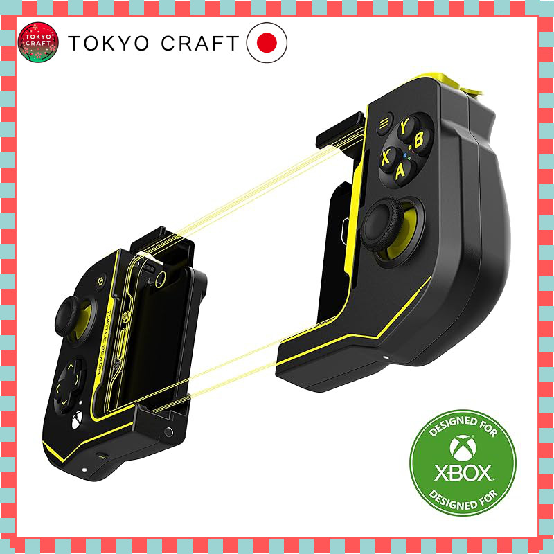 Turtle Beach Smartphone Controller ATOM Bluetooth Compatible with Xbox Cloud, Black and Yellow, 20 H