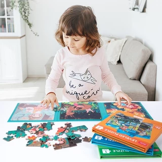 หนังสือจิ๊กซอว์แม่เหล็ก Magnetic Puzzle ต่อจิ๊กซอว์ได้ 3 ภาพใน 1 เล่ม มีให้เลือก 10 แบบ