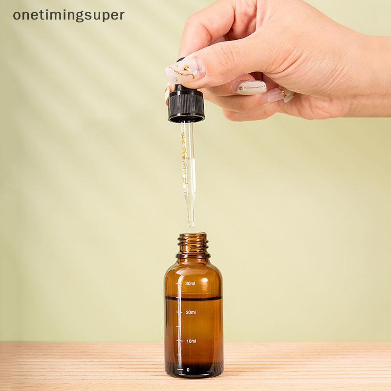 Onetimingsuper ขวดหยดสีเหลืองอําพันขนาด 5 มล.-100 มล. พร้อมสเกล,รีฟิลสําหรับการเดินทาง OTP