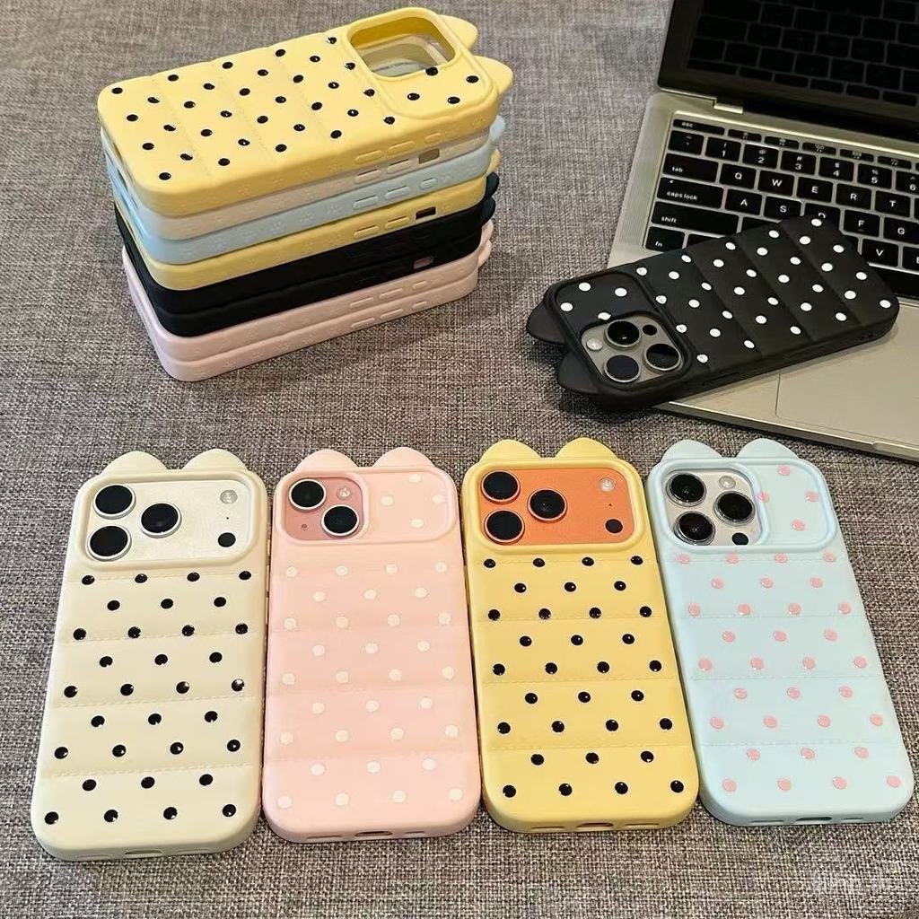 เคสโทรศัพท์เหมาะสําหรับiPhone 7 8 X XS XR XSMAX 11 12 13 14 15 16 17 Pro max Plus Air Polka Dot Luck