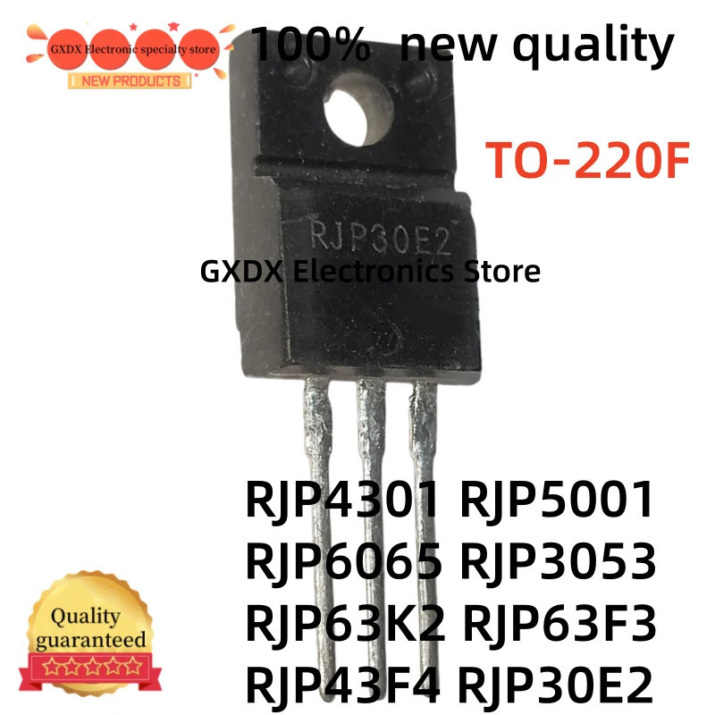 5PCS RJP63K2 RJP63F3 RJP3053 RJP4301 RJP6065 RJP5001 RJP43F4 RJP30E2 TO-220F Field Effect ทรานซิสเตอ