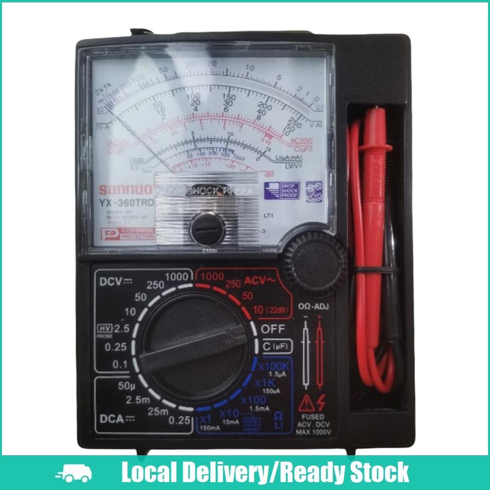 [จัดส่งในพื้นที่] Analog Multitester พร้อม Buzzer Test Pen โวลต์มิเตอร์แบบพกพาแอมป์มิเตอร์ DC 1000V แรงดันไฟฟ้าเครื่องทดสอบกระแสไฟ Multi-Function AC DC โวลต์ Ohm Current Test Meter