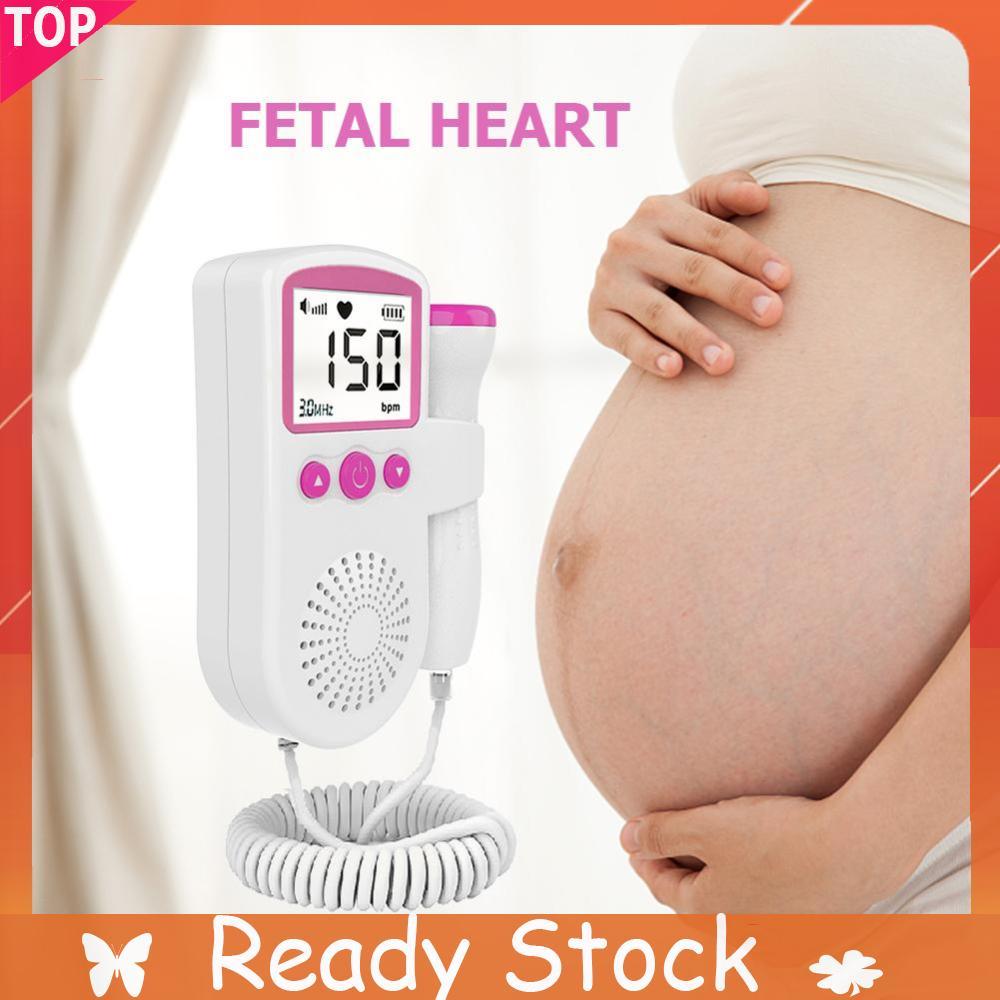 Doppler ทารกในครรภ์ Monitor จอแสดงผล LCD การตั้งครรภ์ Baby Fetal Sound Heart Rate Detector