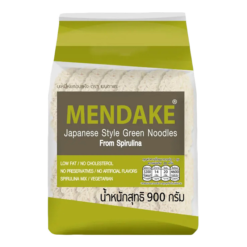 เมนดาเกะ บะหมี่หยก 900 ก.x1 (MENDAKE Green Noodle 900G. x1) โปโลแมน POLOMAN