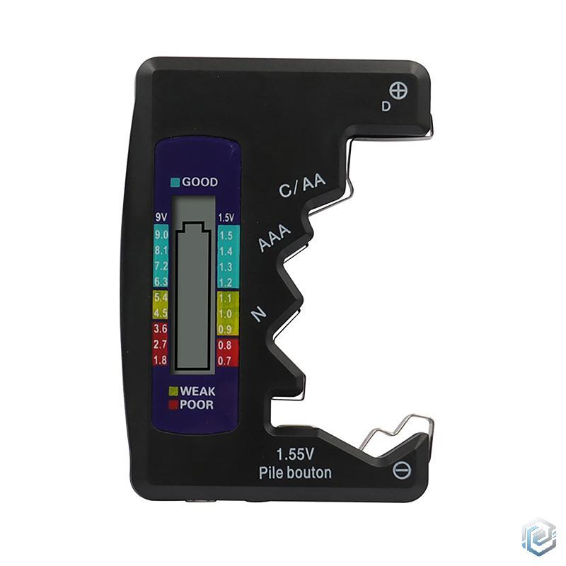 เครื่องทดสอบแบตเตอรี่ดิจิตอลสำหรับเซลล์ C/D/AA/aaaaa/ 3V เครื่องตรวจสอบความจุ LCD