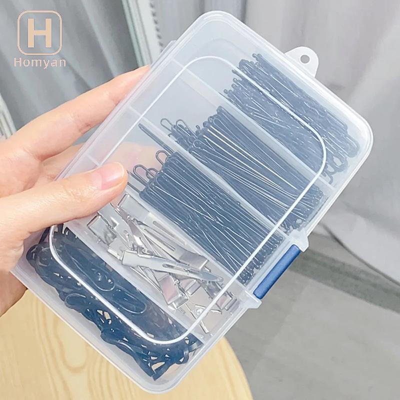 Tianyuaneee Clear 5/6-grid แบบพกพาคลิปผมพลาสติกกล่องเก็บเครื่องประดับอุปกรณ์เสริม Organizer ในครัวเรือนอุปกรณ์การเดินทางฝุ่น Well
