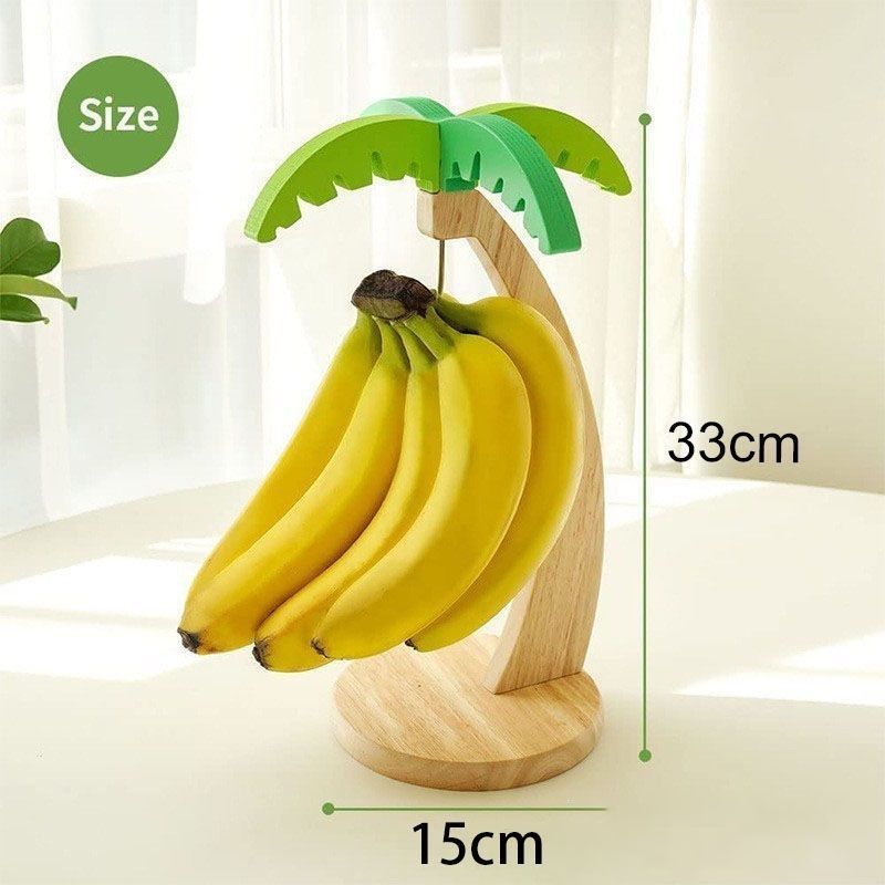 Creative storage design6mm Hanging banana storage rack, hot-selling fruit rack, in-stock wooden bana