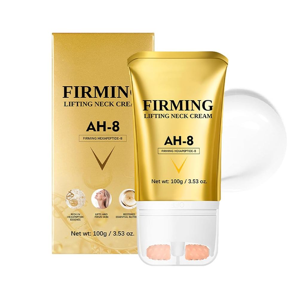 Grospe AH-8 ครีมคอกระชับสําหรับผิวเครปด้วย Hexapeptide,Moisturizing,Promote collagen Production,Roll