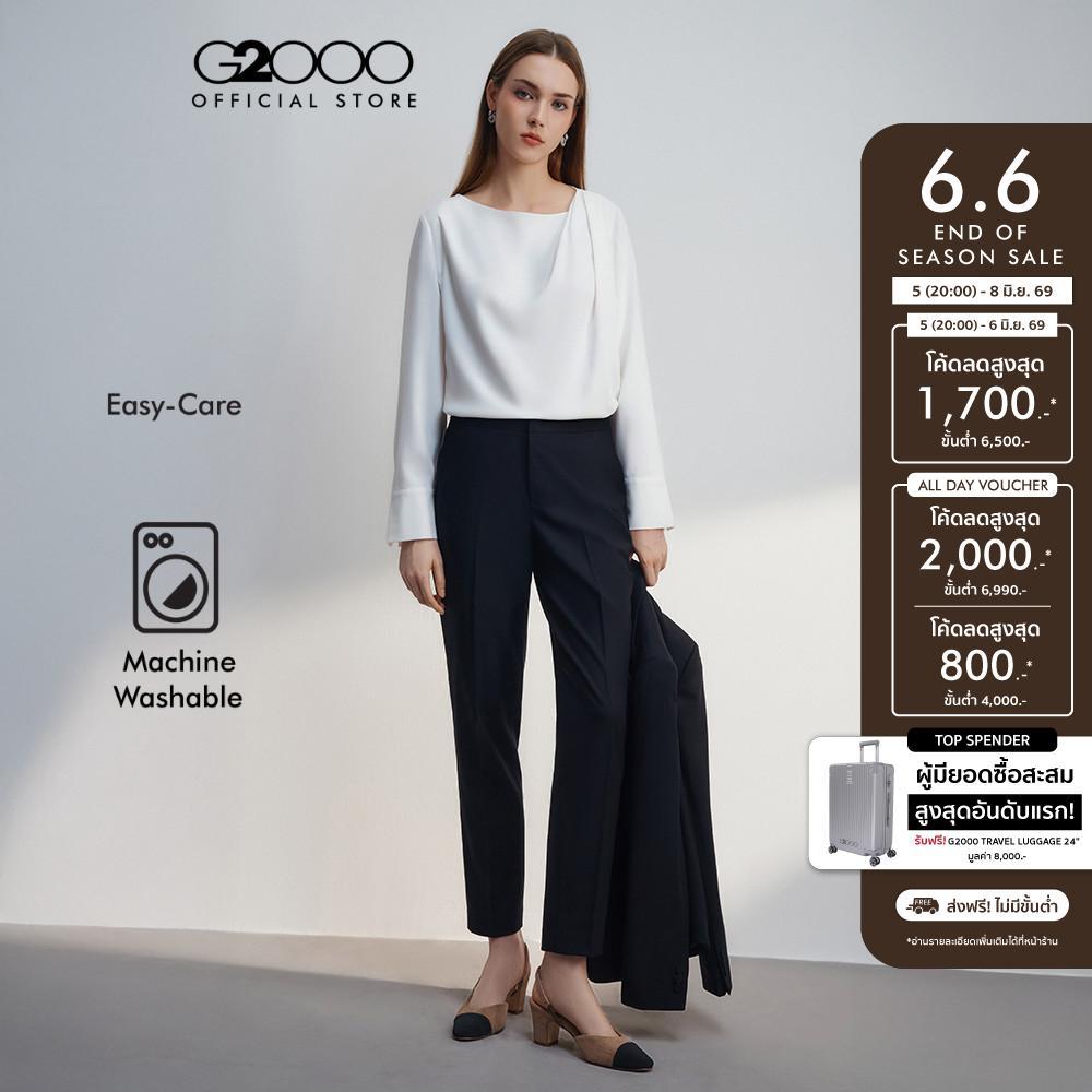 G2000 กางเกงสูทสำหรับผู้หญิง Cigarette Shape รุ่น 5625203699 BLACK