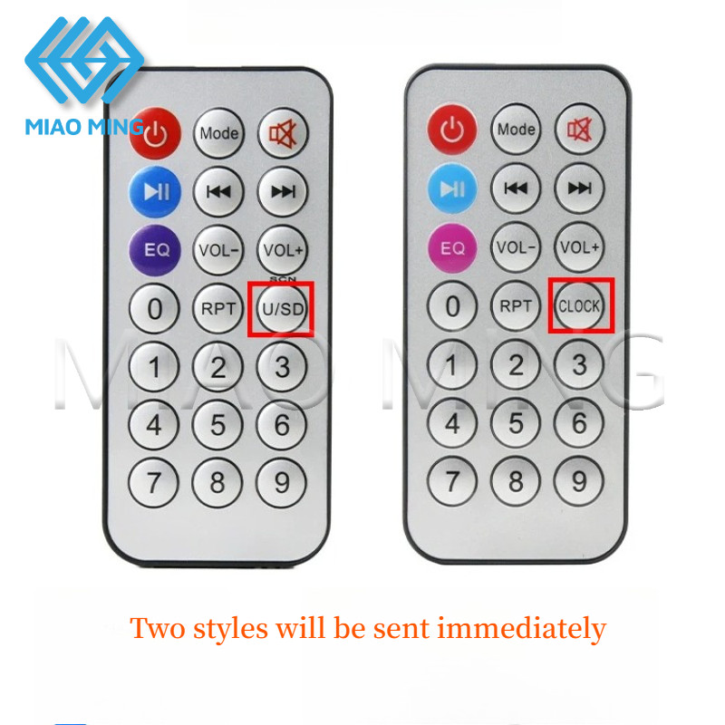 1PC 21-Key 38KHz รีโมทคอนโทรลอินฟราเรดสําหรับบลูทูธ MP3 ถอดรหัส USB Card Reader ลําโพง MIAO MING