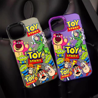 ส่วนบุคคล Toy Story Series เคสโทรศัพท์สําหรับ IPhone 11 12 13 14 15 ProXR XS MAX 7/8 Plusกรอบกระจกอิสระเกราะป้องกัน