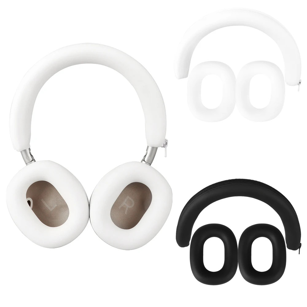 ชุดเคสซิลิโคนอ่อนนุ่มสําหรับ Anker Soundcore Space 2 หูฟังคลุมทั้งหมดแผ่นรองหูฟังและแถบคาดศีรษะติดตั