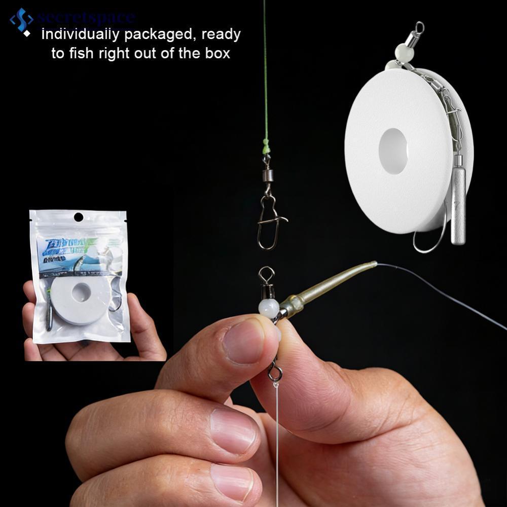 SECRETSPACE 1 ม้วน Anti-Tangle Drop Shot Kite สายตกปลา 3-Way หมุน Anti-Snag Lure ตกปลา Rig สําหรับ B