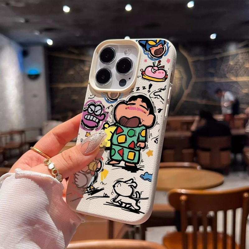 Graffiti Shin-Chan รูปแบบเหมาะสําหรับ iPhone XR 16 Pro รูปที่ 6