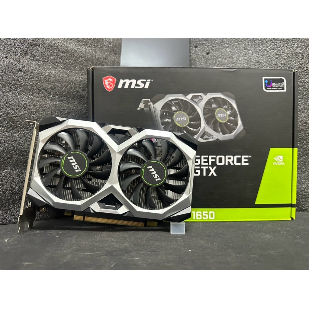 VGA MSI GTX1650 VENTUS XS OC 4GB (การ์ดจอมือสอง)
