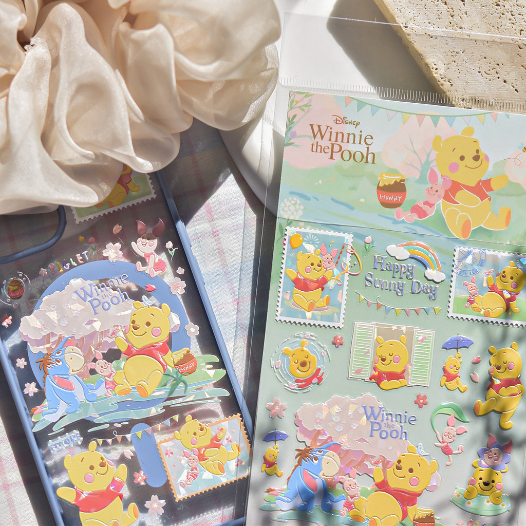 Disney Disney & tomoni Phone Case Sticker Stationery Cute Cuckoo Card Handbook Stitch Hundred Mu Forest ขนาดใหญ่