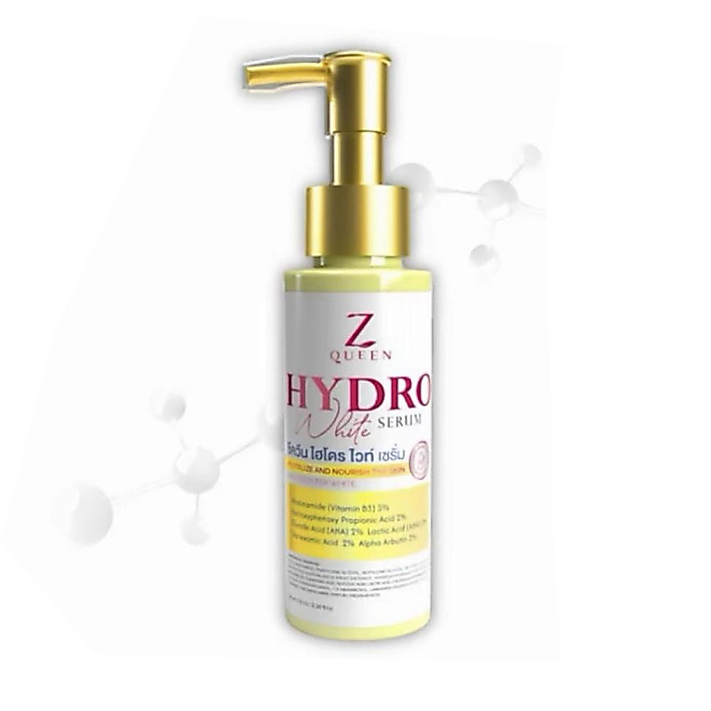 ซีควีน ไฮโดร ไวท์ เซรั่ม 100ml. Zqueen Hydro White Serum Body ไฮโดรไวท์เซรั่ม เซรั่มทาตัว บอดี้เซรั่