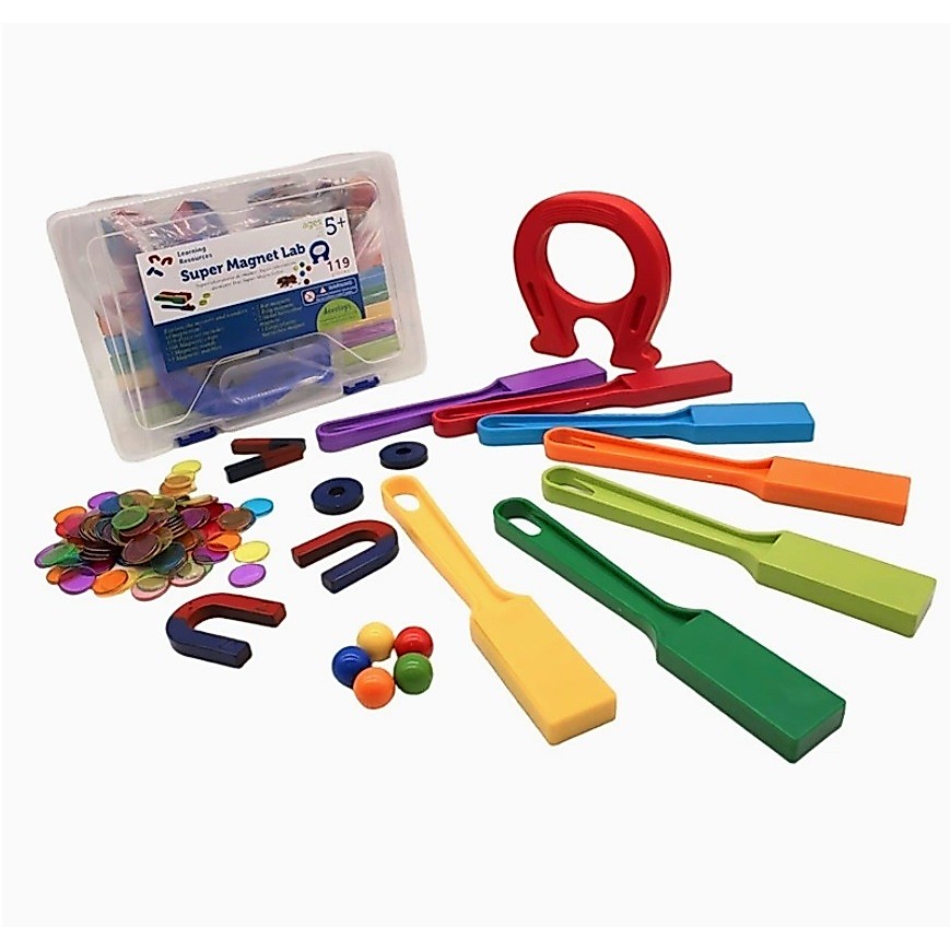 Montessori Super Magnet Experiment Set 119 pcs : Magnetic Horseshoe Disc Beads ชุดทดลองแม่เหล็ก STEM