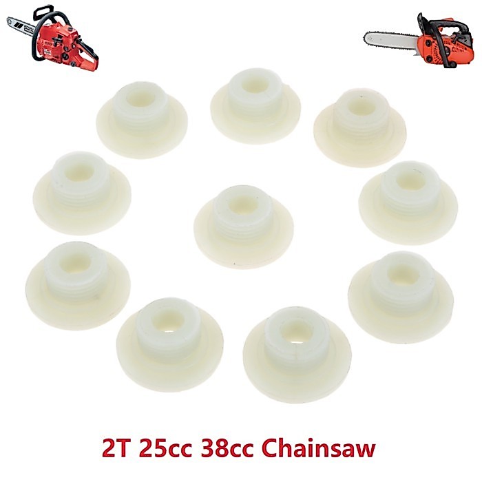 10pcs/lot 35cm 2 Teeth Oil Pump Worm Gear Fit Chinese Mini Chainsaw 2500 3800 Zenoah G2500 25cc 38c