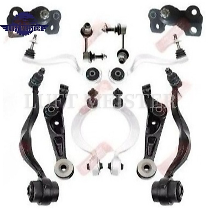12Pcs Control Arm Stabilizer Link Kits For Lexus LS600 LS600H LS600HL UVF45 UVF46 LS460 USF45 USF46
