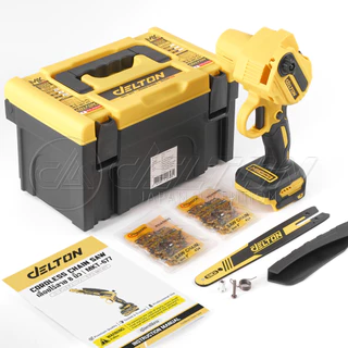 DELTON เลื่อยไฟฟ้าไร้สาย 8 นิ้ว 20V รุ่น MKT-677 อุปกรณ์ครบ ใช้งานร่วมกับ แบตเตอรี่ DELTON UltraFlex และ TURBO FORCE