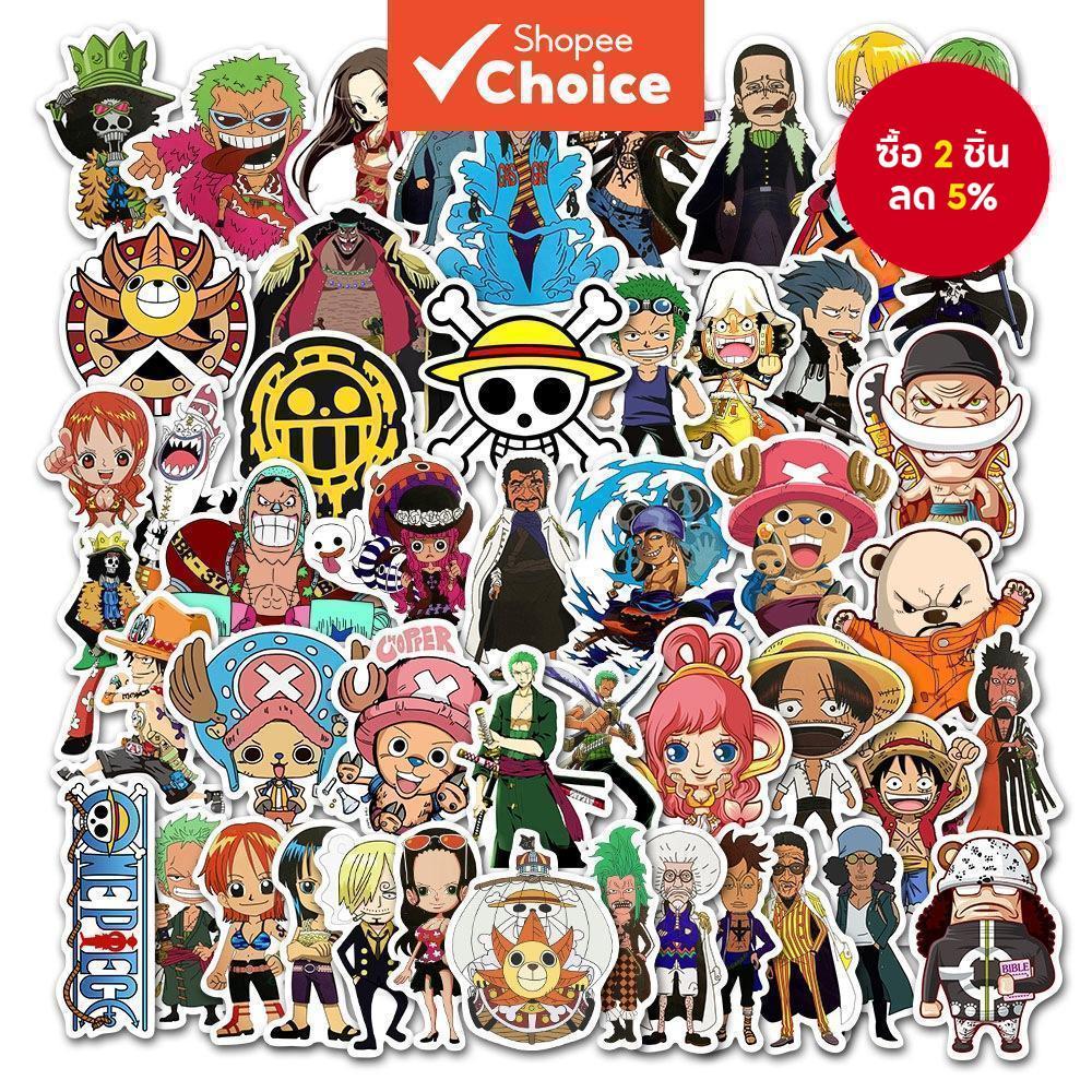 50 ชิ้น/ถุงอะนิเมะ One Piece Luffy series graffiti สติกเกอร์ไวนิล decals แล็ปท็อปกระเป๋าเดินทางกันน้ํา DIY สติกเกอร์