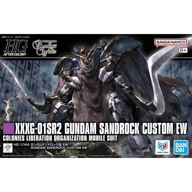 BANDAI HG 1/144 MOBILE SUIT XXXG-01SR2 GUNDAM SANDROCK CUSTOM EW HGAC