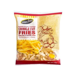 โกลเด้นฟริตโต มันฝรั่งเส้นหยัก Golden Fritto Crinkle Cut Fries 1kg.