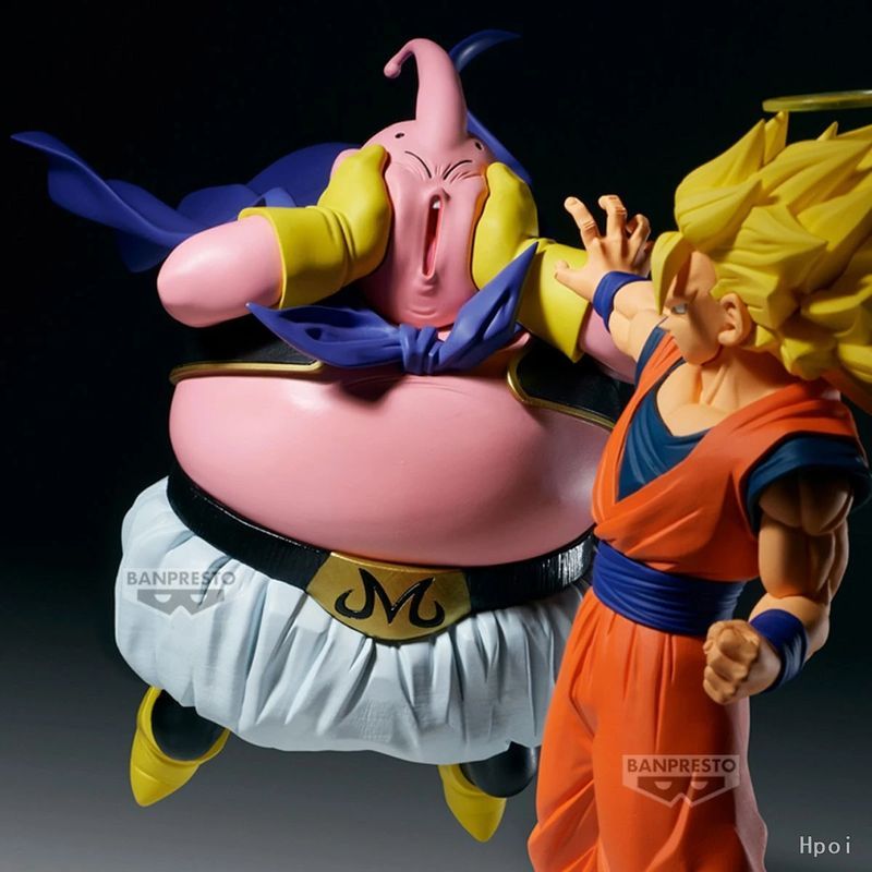 Authentic Bandai Banpresto Dragon Ball Z Super Saiyan 3 Goku Vs Majin Buu Figure