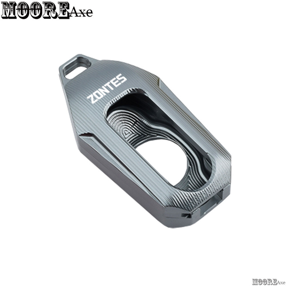 Mooreaxe ฝาครอบกุญแจรถจักรยานยนต์สําหรับ Zontes 150X ZONTES 150D 150M Key Guard ป้องกันกุญแจหัวกรณี CNC มอเตอร์ไซด์ Key Housing YSG