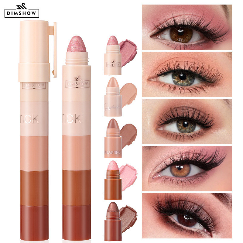Blast DIMSHOW Five-Segment Lazy Eyeshadow Pen, Shiny Highlighter, Sleeping Silk Pen, อายแชโดว์ประกายมุกกันน้ํา