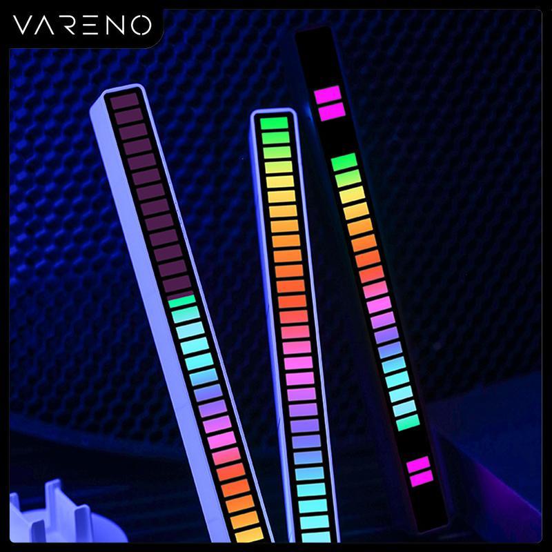 Vareno RGB ควบคุมด้วยเสียงจังหวะดนตรีไฟ LED แสงบรรยากาศ